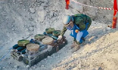 مشروع «مسام» يتلف 926 لغماً ومخلفات حربية في المكلا