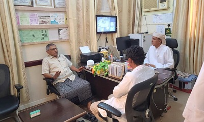 مدير عام سيئون يزور المركز الصحي بتاربة ويشيد بمستوى الأداء والانضباط.