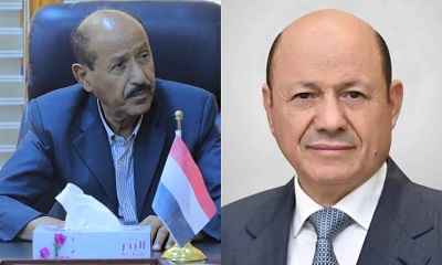 وكيل حضرموت بارباع يبعث برقية تهنئة لرئيس مجلس القيادة وقيادة الدولة بمناسبة عيد الفطر المبارك