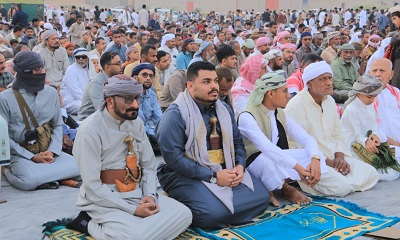 مدير عام شبام يؤدي صلاة عيد الفطر بمصلى “المقالب” مع جموع المصلين ويتلقى تهاني المواطنين بالعيد
