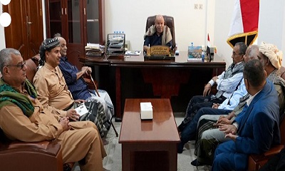 عضو مجلس القيادة الخنبشي يلتقي عدد من أعضاء هيئة رئاسة مجلس حضرموت الوطني