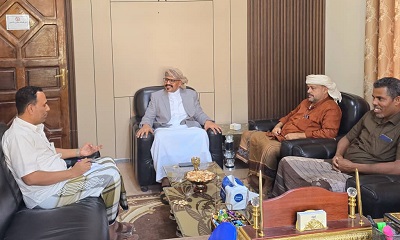 مدير عام مصلحة شؤون القبائل بوادي وصحراء حضرموت يستقبل المهنئين بمناسبة عيد الفطر المبارك