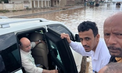 محافظ حضرموت يتفقد أضرار الأمطار في المكلا