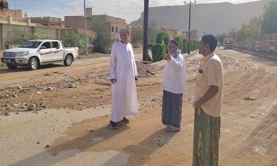 مدير عام مديرية سيئون يطلع ميدانيا على أضرار الأمطار والسيول بعدد من مناطق المديرية ويوجه بسرعة المعالجة.