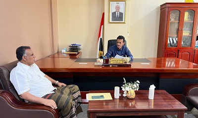 وكيل حضرموت الجيلاني يطلع على أوضاع واحتياجات مديرية أرياف المكلا