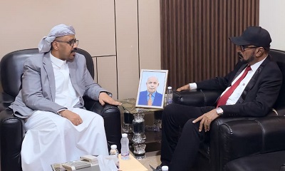 التميمي مدير عام مصلحة شؤون القبائل يلتقي مدير عام مديرية شبام