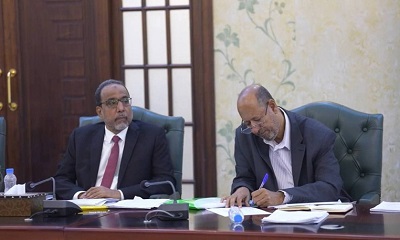 جامعة الاحقاف تشارك في إجتماع المجلس الأعلى للتعليم العالي ممثلة عن الجامعات الأهلية