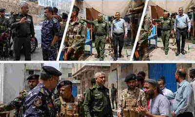 العميد الجابري يقود حملة أمنية مفاجئة لإزالة أسواق القات من الأحياء السكنية بالمكلا