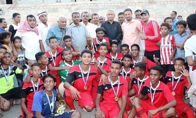 مدرسة مدودة تحرز بطولة مدارس مديرية سيئون لكرة القدم للتعليم الاساسي