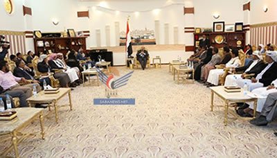 رئيس الجمهورية يستقبل المشاركين في اللقاء التشاوري لمنظمات المجتمع المدني في إقليم حضرموت