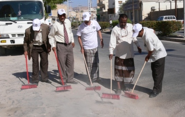 تدشين حملة النظافة في وادي حضرموت و الصحراء 