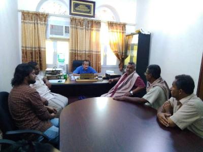 مدير عام مكتب الثقافة بساحل حضرموت في زيارة خاصة لمديرية الشحر