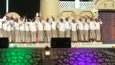 مهرجان التيسير التاسع بمنطقة السويري لعدد (114) عريس وعروسة 