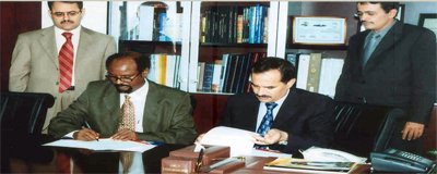 اليمنية توقع اتفاقية لاعادة بناء وهيكلة الخطوط الجوية الجيبوتية 