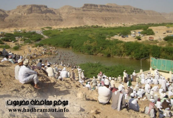 منظر عام للنهر وحصاة عمر