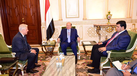 President Hadi highlights Russian role in Yemen's peace