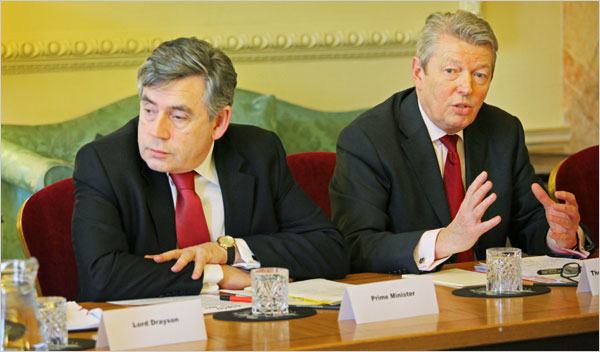 Brown Shakes Up Cabinet in Effort to Shore Up Support