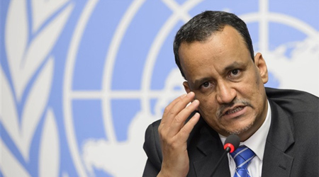 Ould Cheikh talks about the possibility of holding the Yemeni peace talks in Oman‏