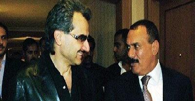 President Saleh holds talks with Prince Al Waleed Bin Talal 