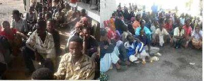 Somali refugees arrive at Baroum, Thubab coasts