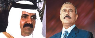  Saleh, al-Thani discuss mutual cooperation