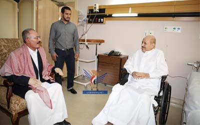 President visits  a number of senior State leadership in Hospital