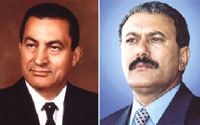 President Mubarak gets reassured about President Saleh health