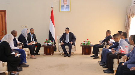 PM receives in Aden the delegation of GAVI