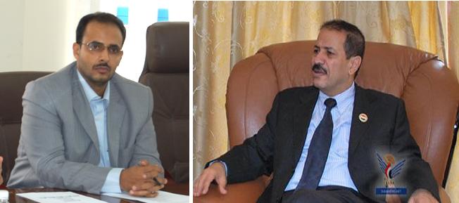 Oil  Minister Hisham Sharaf  meets  Hadhramout's Governor   