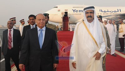 Hadi returns home after short visit to Qatar