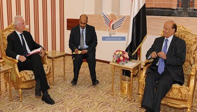 President calls on EU to present aid for Yemen's stability