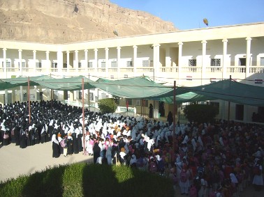 Al-khattab girls school holds (headscarf is your address)  campaign.
