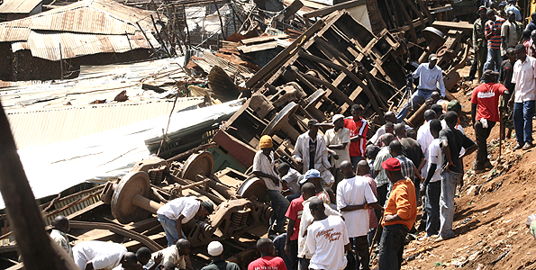 Seven feared dead as train derails