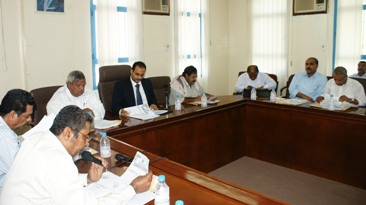 Al-dein chairs a meeting in Mukall on  the mechanism for