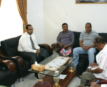  Al-deini  get briefed on preparations for the establishment of 
