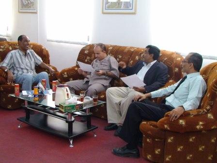 Officials in the Ministry of Education visits  Seiyoun Technical Community College 