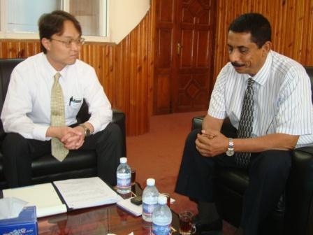 Under-Secretary for the Wadi  meets  first secretary of the Japanese embassy in Sanaa 