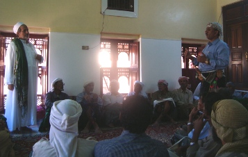 Chairman of Hadhramout National Council  meets Wadi alain people 