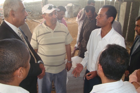 Omaier inspects the conduct of final examinations at Seiyoun Health Institute.