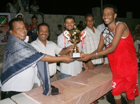 Shaab  Hadhramout wins  Bakeir Ramadhan basketball Championship Cup    