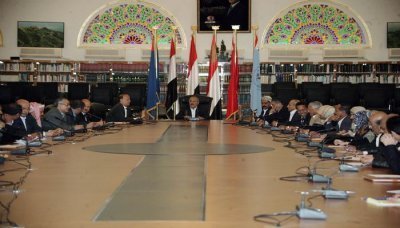 President Saleh chairs joint meeting of GPC and DNCP