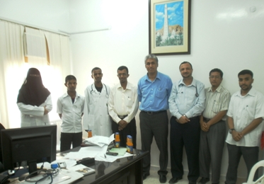 Al-Menhali  visits Hadhramaut Cancer  Center In Mukalla  