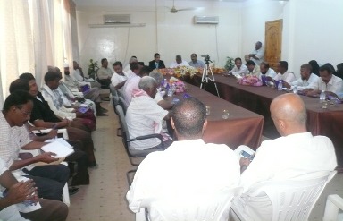 Hatem attends an extensive Meeting difining  youth support program