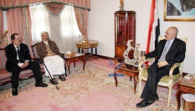 President Saleh receives Parliament Speaker, Premier