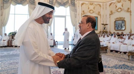 Abu Dhabi Crown Prince receives Yemen's Parliament Speaker