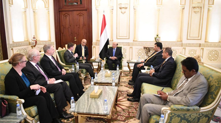 President Hadi receives US Under Secretary of State for Political Affairs