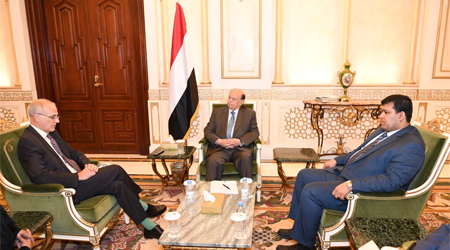 President Hadi receives British Ambassador to our country
