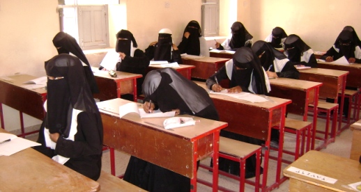 Handing over a school for girls in the Valley of Ben Ali