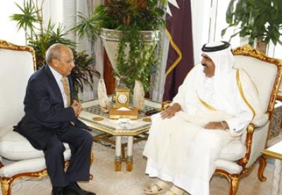 Qatari Emir receives letter from President Saleh