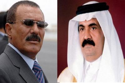 Saleh calls Qatar Emir, attacks Aljazeera